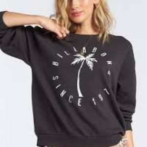 Billabong Palm Tree Crew Sweatshirt Size M